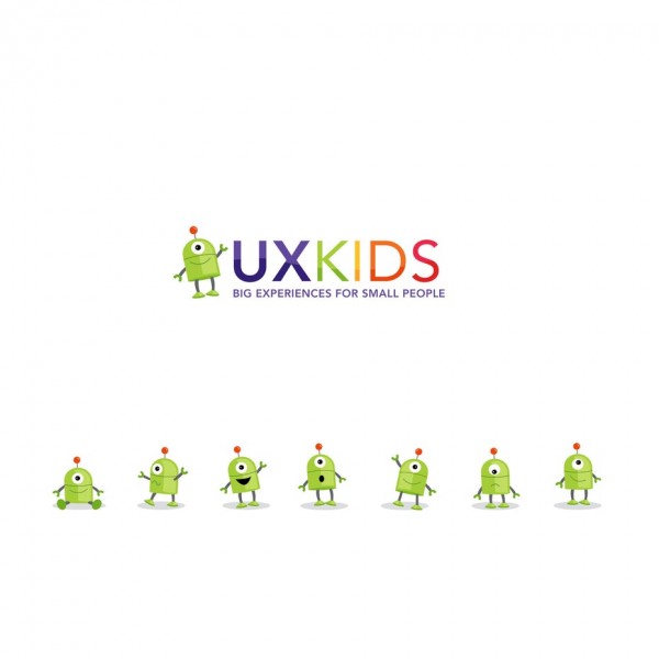 ux kids alien  logo 