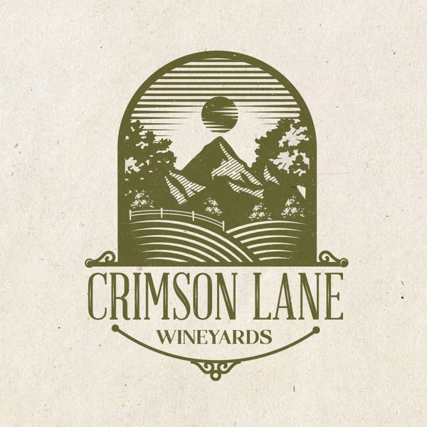 Crimson Lane wine  logo  contest entry