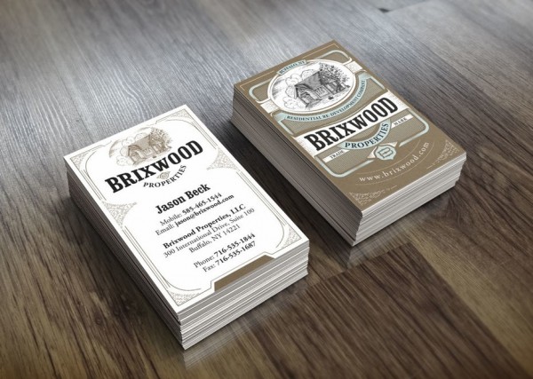 brixwood vintage business card