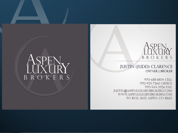 Aspen Luxury Brokers business cards