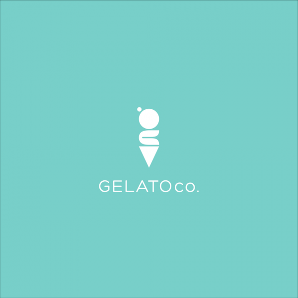 Simple ice cream  logo 