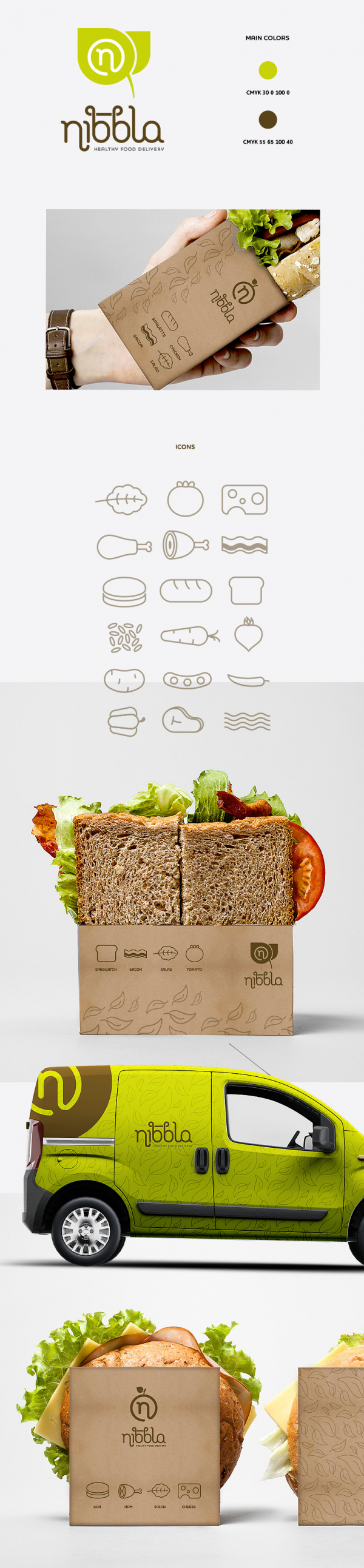 corporate identity for food brand