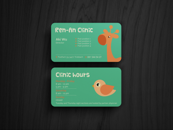 Ren-an Clinic business card