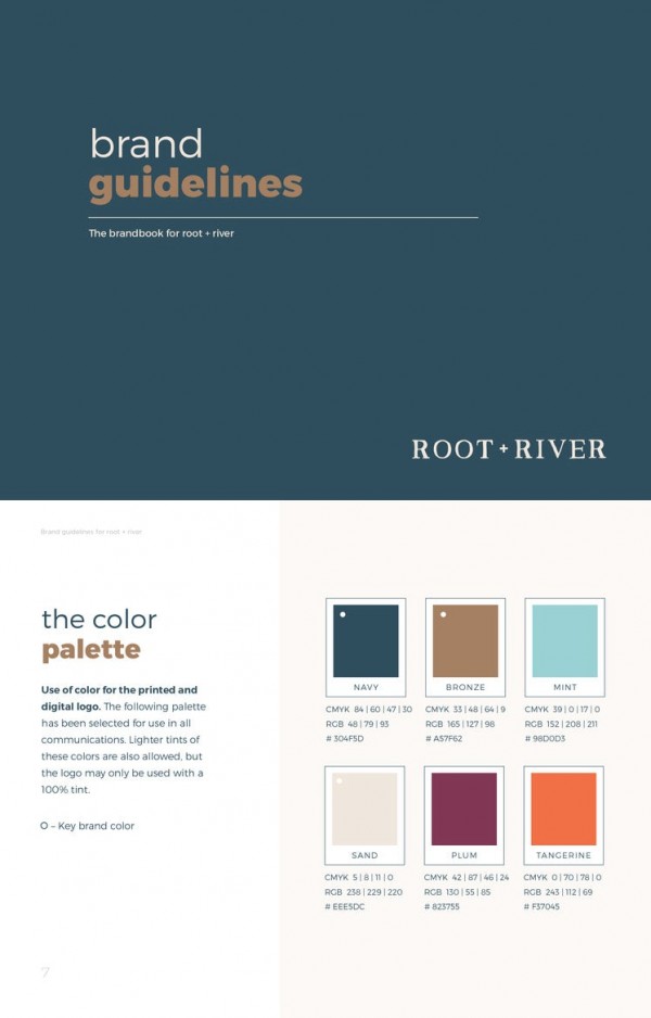 Root + River brand style guide