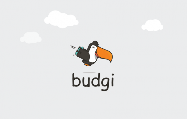  logo  for a budgeting app featuring a friendly tucan