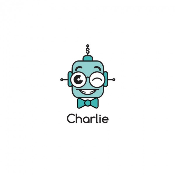 robot mascot  logo  design