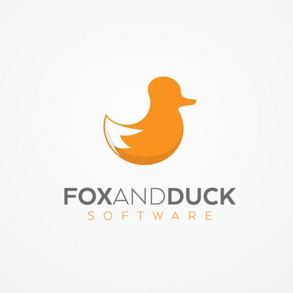 Fox and Duck  logo  design