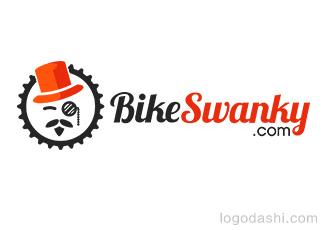 BikeSwanky網(wǎng)站標(biāo)志標(biāo)志logo設(shè)計(jì)，品牌vi設(shè)計(jì)