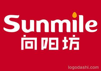 向陽坊食品字體標(biāo)志logo設(shè)計(jì)，品牌vi設(shè)計(jì)