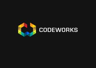 CODEWORKS標(biāo)志logo設(shè)計，品牌vi設(shè)計