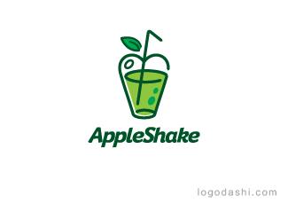 AppleShake標(biāo)志標(biāo)志logo設(shè)計(jì)，品牌vi設(shè)計(jì)