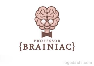 Brainiac怪物老男人形象標(biāo)識標(biāo)志logo設(shè)計，品牌vi設(shè)計