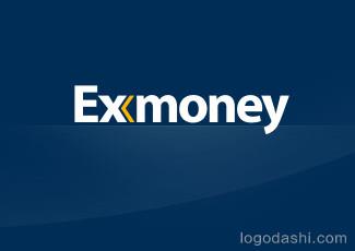 Exmoney標志logo設計，品牌vi設計