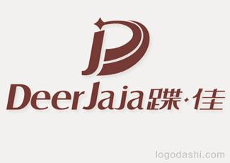 DeerJaia蝶佳字體標(biāo)志標(biāo)志logo設(shè)計(jì)，品牌vi設(shè)計(jì)