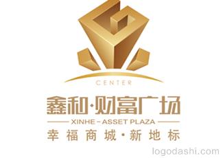 鑫和財富廣場標志logo設計，品牌vi設計