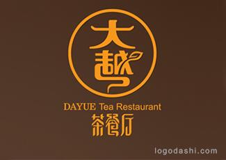 大越茶餐廳標(biāo)志標(biāo)志logo設(shè)計，品牌vi設(shè)計