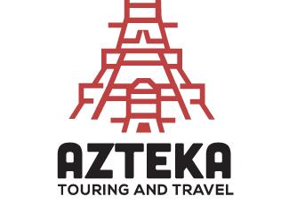 Azteka旅游標(biāo)志logo設(shè)計，品牌vi設(shè)計