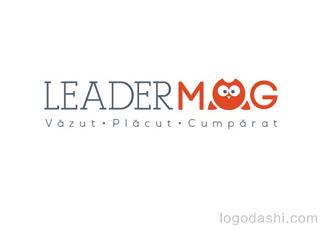 LeaderMAG字體標志logo設(shè)計，品牌vi設(shè)計