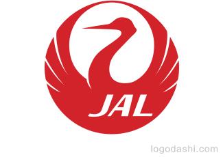 日本JAL航空標(biāo)志標(biāo)志logo設(shè)計(jì)，品牌vi設(shè)計(jì)