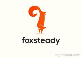 Foxsteady商標標志logo設(shè)計，品牌vi設(shè)計