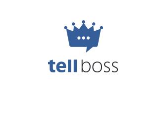 TellBoss標(biāo)志標(biāo)志logo設(shè)計(jì)，品牌vi設(shè)計(jì)