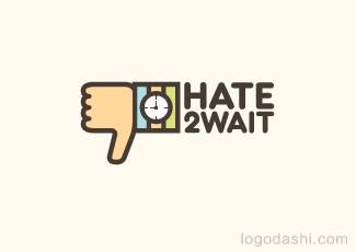 Hate2Wait自由師標(biāo)識(shí)圖形標(biāo)志logo設(shè)計(jì)，品牌vi設(shè)計(jì)